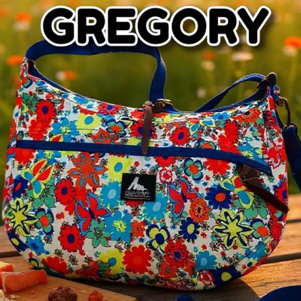 GREGORY●グレゴリー●ショルダーバッグ●斜めがけ●ワイルドフラワー●旅行バッグ●サッチェル●花柄●メンズ●レディース●マルチ