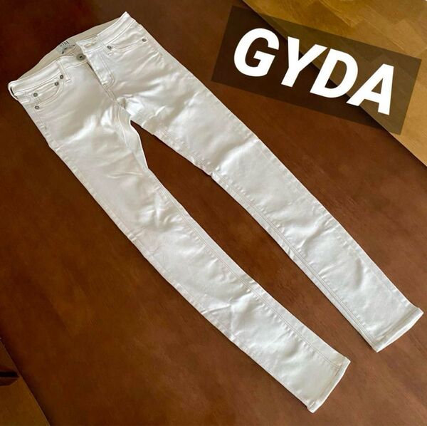 ジェイダ GYDA スキニー デニム ストレッチ ローライズ ホワイト 白デニム