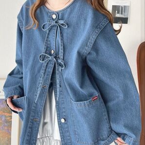 JAVA リボンデニムジャケット
