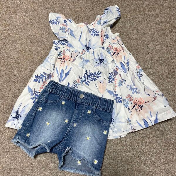 セット売り オールドネイビー ワンピース チュニック 西松屋 ショートパンツ 女の子