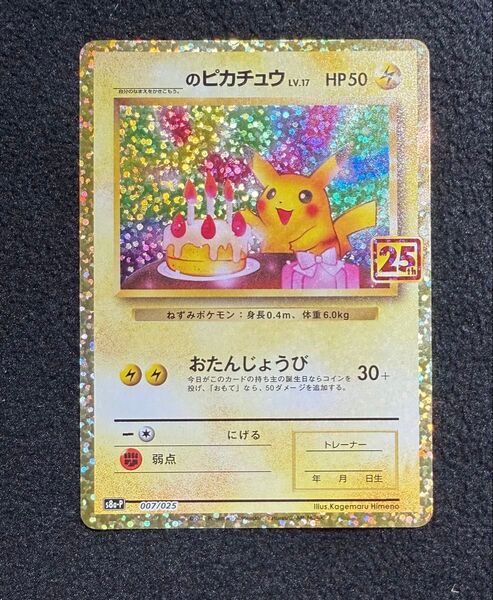 お誕生日ピカチュウ 007/025