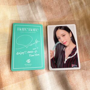 harehare twice ミナ トレカ ソロ盤 限定盤 1種+twice pop up くじ カード ミナ ミブリー mina