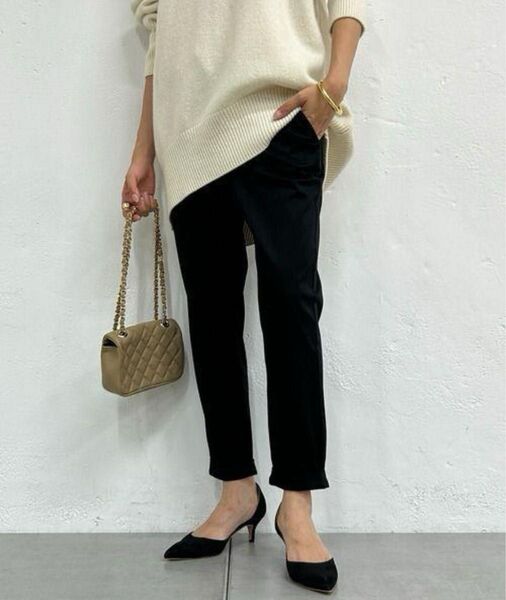 細見えパンツ Loungedress ラウンジドレス 裾ねじりパンツ -3kg
