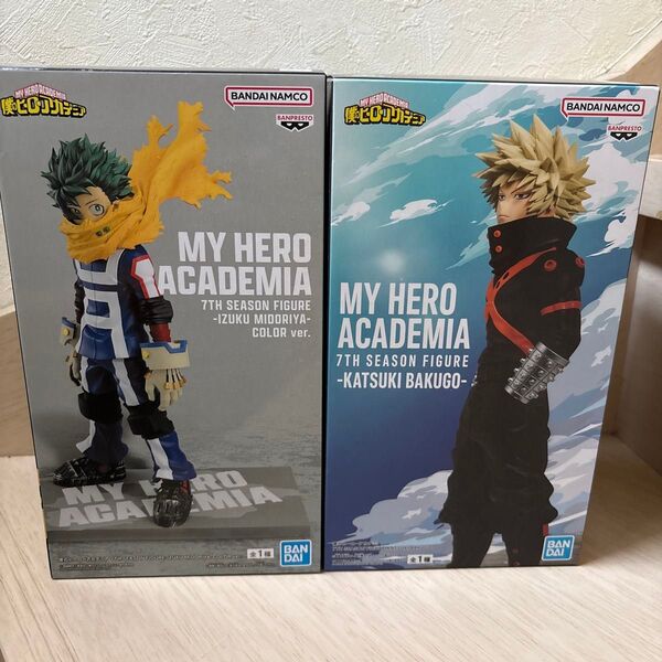 僕のヒーローアカデミア 7TH SEASON FIGURE 緑谷出久 爆豪勝己 フィギュア 2種セット ヒロアカ