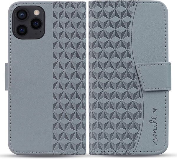 AQUOS sense3 ケース 手帳型 Sense3 / Sense3 Lite 手帳型ケース グレー