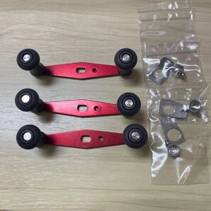 ABU ハンドル 80mm レッド 3個セット abu Ambassadeur アンバサダー アブ