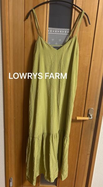 LOWRYS FARM ローリーズファーム キャミソールワンピース カーキ色