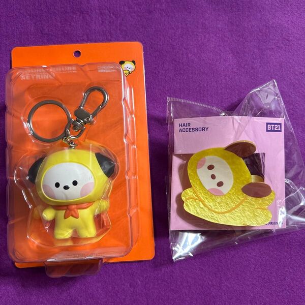 BT21 minini CHIMMY 防犯ブザーキーリング、バンスクリップ 2個セット 新品未開封