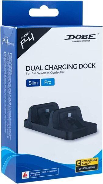 【新品】PS4コントローラー2台用充電器 スマホ・タブレットマイクロUSB対応