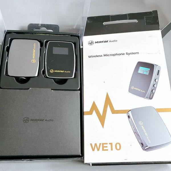【国内正規品】 MIRFAK Audio ワイヤレスマイクシステム WE10 2.4GHz通信 内蔵マイク搭載