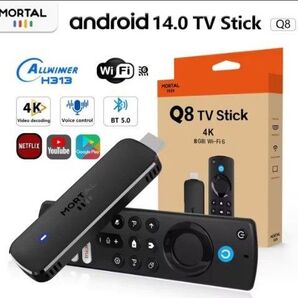 【新品】投げ売り MORTAL Q8 TV stick 音声認識リモコン付き