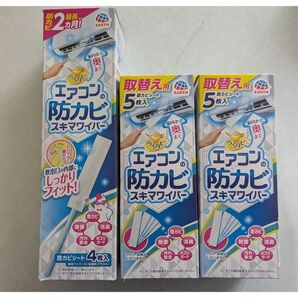 EARTH エアコンの防カビ スキマワイパー 3点セット