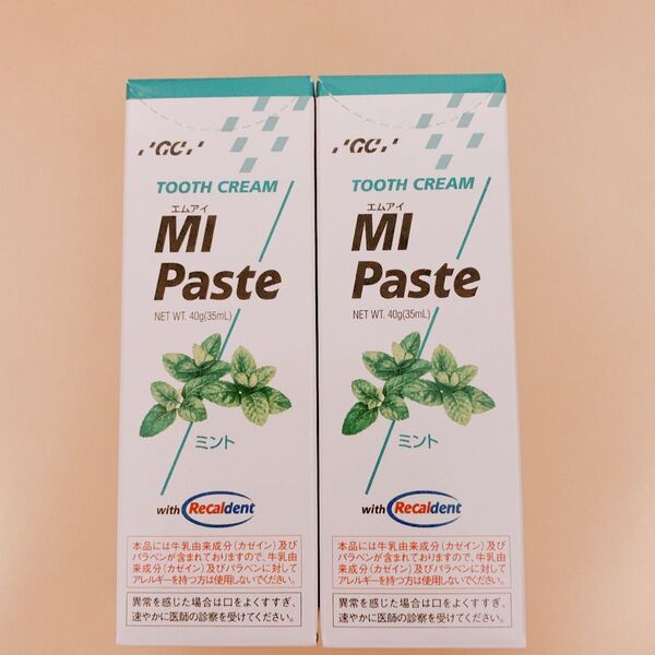 GC MIペースト ミント 40g 2個 歯磨き粉