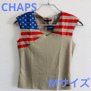 レディース トップス ノースリーブ CHAPS アメリカ国旗柄 Mサイズ 新品
