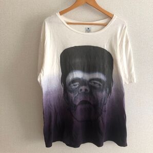 サスクワッチファブリックス モンスターTシャツ フランケン パープル size L
