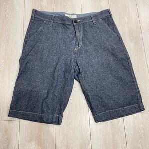 ikka デニム風ハーフパンツ ショートパンツ