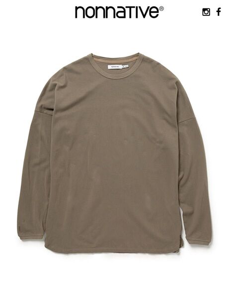 nonnative CLERK L/S TEE COTTON PIQUE OLIVE 39TH