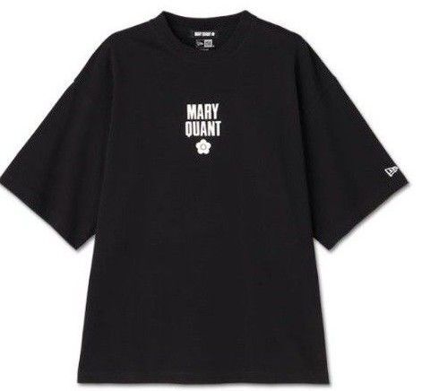 MARY QUANT マリークワントニューエラビッグ Tシャツ(ブラック)NEWERA新作