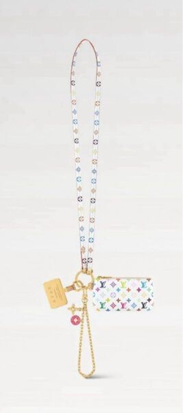 LOUIS VUITTON ストラップ付きミニポーチ マルチカラー 未使用