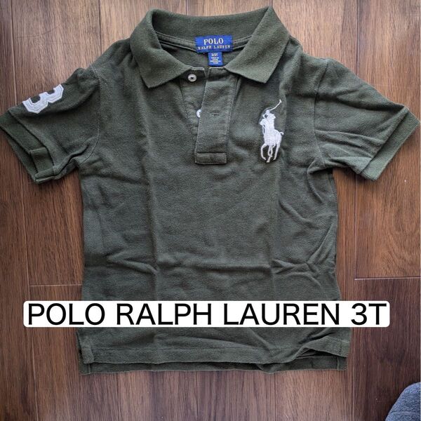 POLO RALPH LAUREN ポロシャツ 3T オリーブグリーン