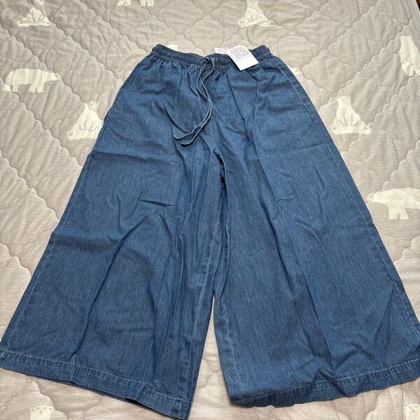 デニムガウチョパンツ 夏用 新品未使用タグ付き