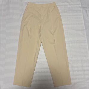 ユニクロ UNIQLO セオリー theory 感動タックイージーパンツ ナチュラル ベージュ M