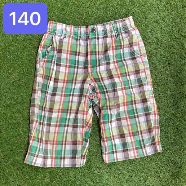 限定値下 140 ユニクロ ハーフパンツ ショートパンツ チェック柄 キッズ Lサイズ UNIQLO