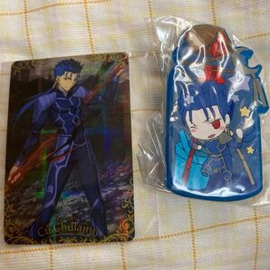 fgo クー・フーリン クーフーリン ウエハースカード ラバークリップ