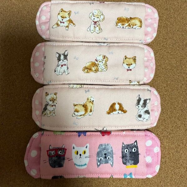 水筒 肩紐 カバー クッション 肩あて 犬 dog 猫 cat