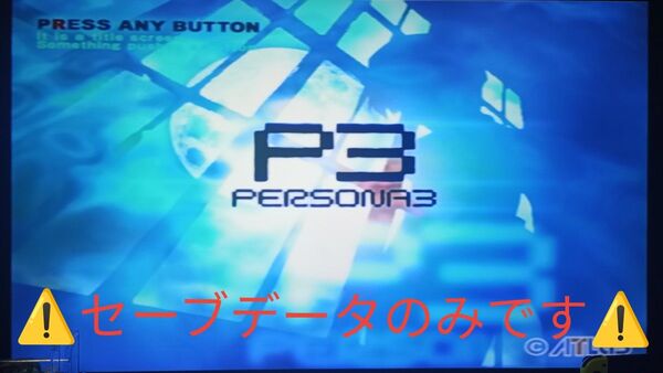 PS2版ペルソナ3&4やり込みセーブデータ入りPS2用メモリーカード1個
