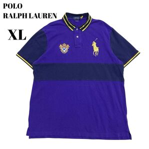 ★大人気 ビッグポニー ラルフローレン 鹿の子 XL クラシックフィット パープル 現行 ラルフローレン