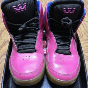 SUPRA ハイカットスニーカー ピンク/黒 26.0