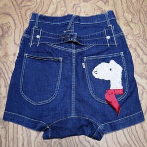 Ne-net ネネット デニムショートパンツ アルパカ刺繍付き 1