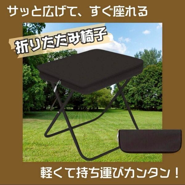 折りたたみ椅子 チェア コンパクト 軽量 アウトドア キャンプ ジッパー収納