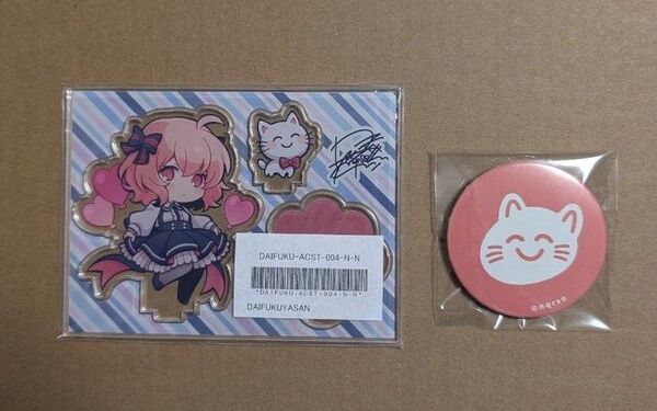nqrse アクリルスタンド 缶バッジ なるせねこ なるせ
