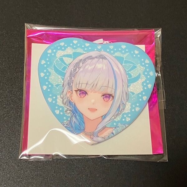 リゼ・ヘルエスタ ランダムハート型缶バッジ にじさんじ VTuber Prism Heart June Brideジューンブライド
