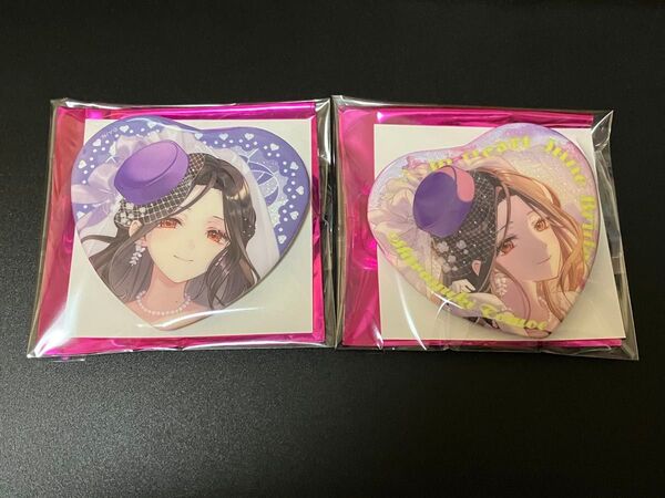 白雪巴 にじさんじ Prism Heart June Bride ジューンブライド2025 ランダムハート型缶バッジ