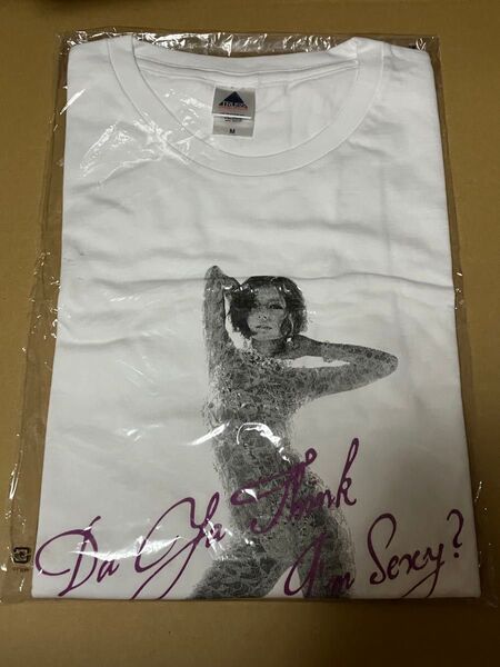 【未使用】Rio 柚木ティナ Tシャツ 半袖 恵比寿マスカッツ アイム・セクシー M 白 AV女優 セクシー女優 コラボTシャツ