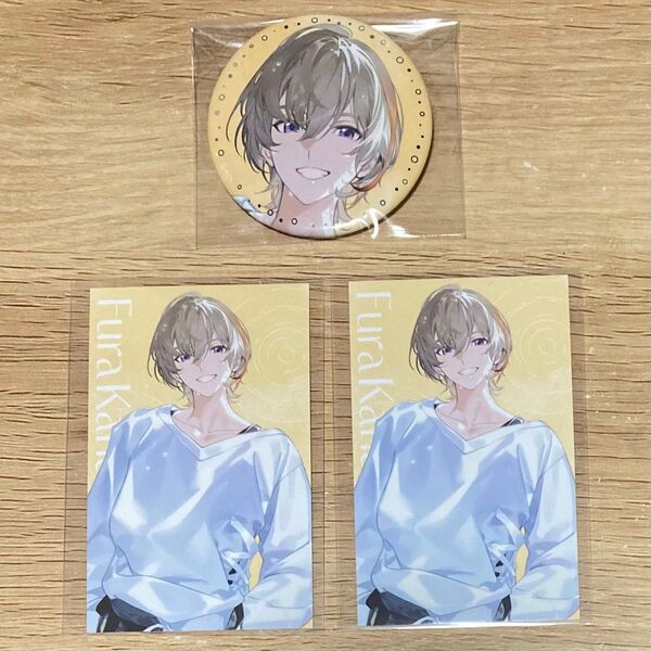 にじさんじ SUISAIRAIN 缶バッジ チェキ風カード 風楽奏斗 3点セット