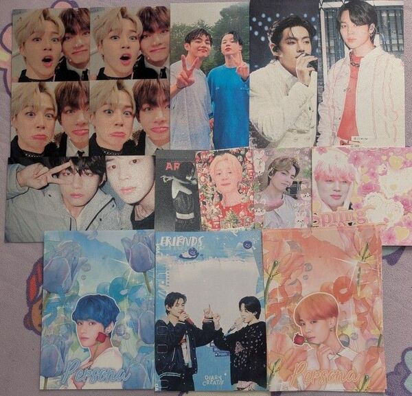BTS JIMIN V クオズ メモ トレカ フォトカード 韓国制作者 マスター