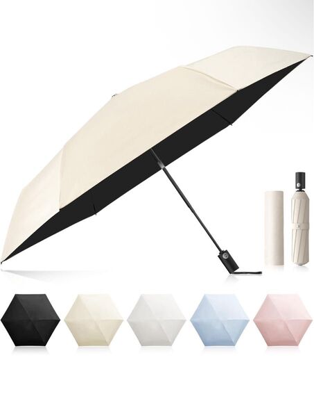 【新品】UVカット100遮光遮熱 晴雨兼用 自動開閉・耐風撥水 折りたたみ傘 超軽量 超軽量 ポケット 丈夫
