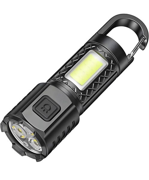 【新品】懐中電灯 小型 ledライト 充電式 LEDキーホルダーライト 軽量 携帯便利
