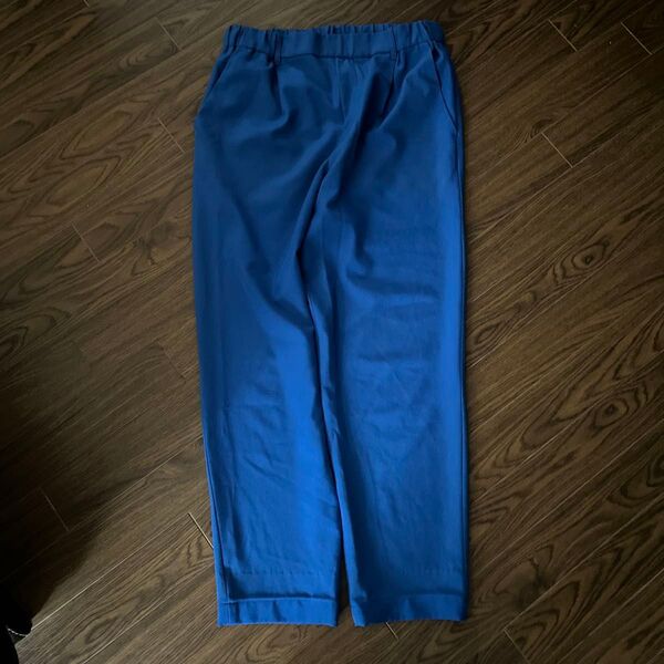 LEPSIM レプシム 青 スラックス パンツ ズボン L ブルー(中古美品)
