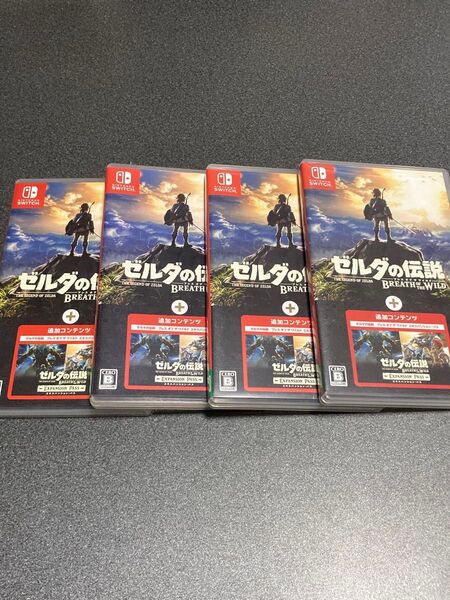 Switch ゼルダの伝説 ブレスオブザワイルド エキスパンションパス 4本セット