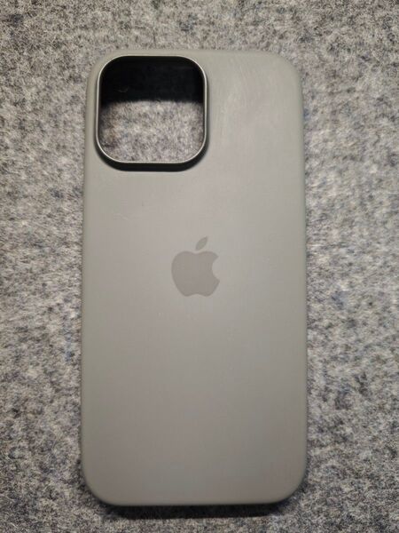 【純正】iPhone 16 Pro シリコンケース ストーングレイ