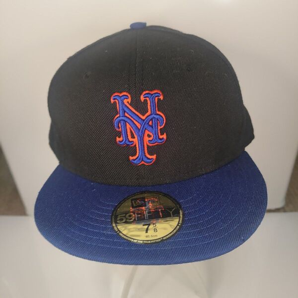 new era キャップ 59fifty メッツ 7 5/8 黒 青 ニューエラ 千賀 Mets MLB