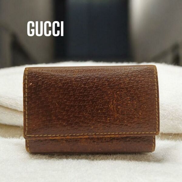 GUCCIヴィンテージ レザーキーケース レザー2598932800