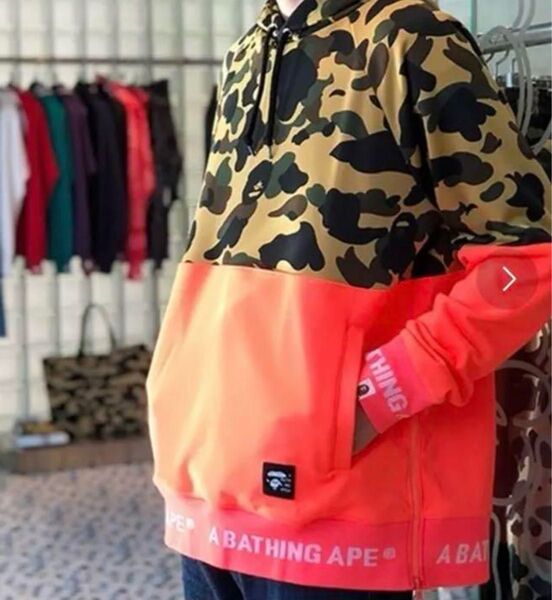A BATHING APE パーカー BAPE プルオーバー XL