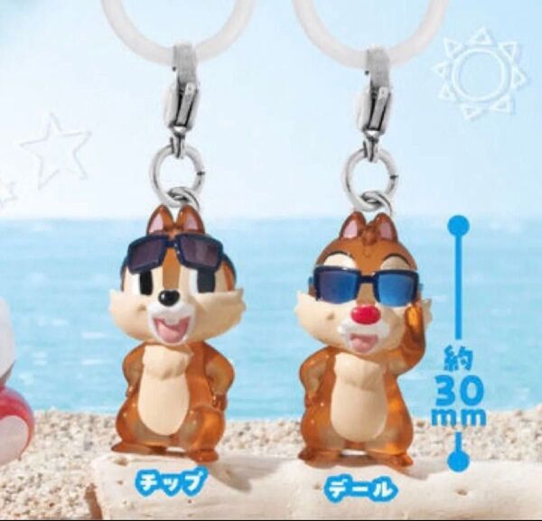 めじるしアクセサリー ディズニー summer ガチャ チップ デール