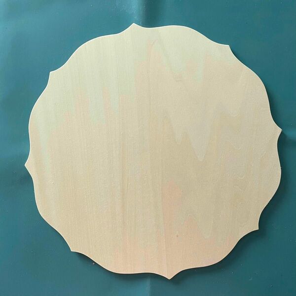 スカラップ 白木 27cm 4mm ハンドメイド